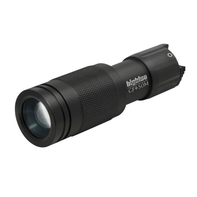450-Lumen Mini Adjustable-Beam Dive Light Black immagine 1