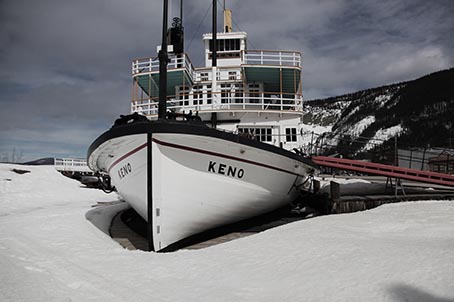 Il battello storico SS Keno a Dawson City